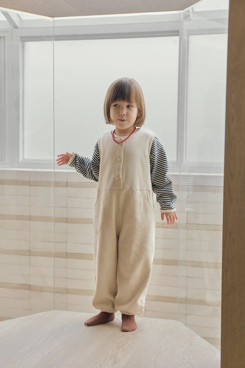 Little Foxx – Waffle Button Jumpsuit