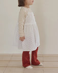 Little Foxx – Peach Bootcut Pants
