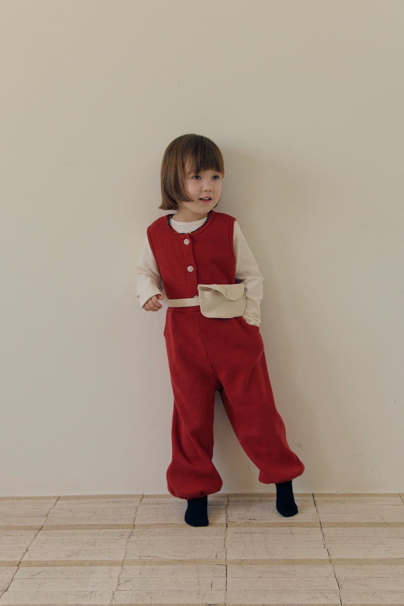 Little Foxx – Waffle Button Jumpsuit