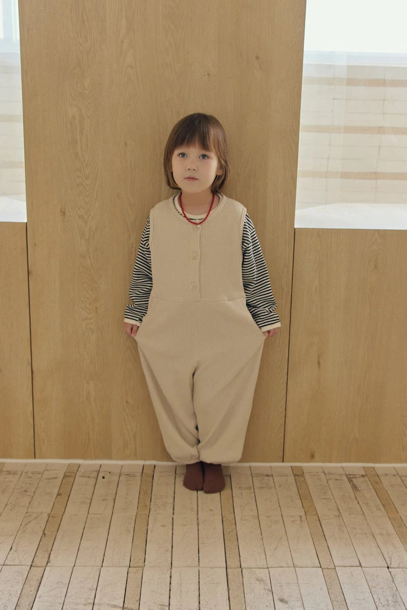 Little Foxx – Waffle Button Jumpsuit