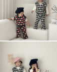 Little Foxx – Mix Argyle Vest Top &amp; Bottom Set