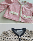 Little Foxx – Ribbon Cardigan Top &amp; Bottom Set