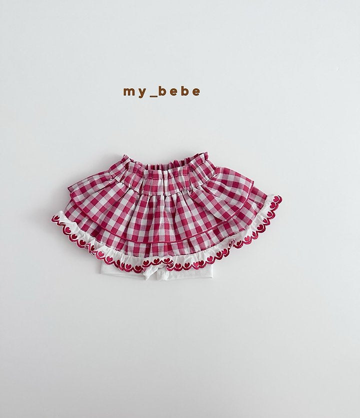 Little Foxx – Check Tiered Skirt