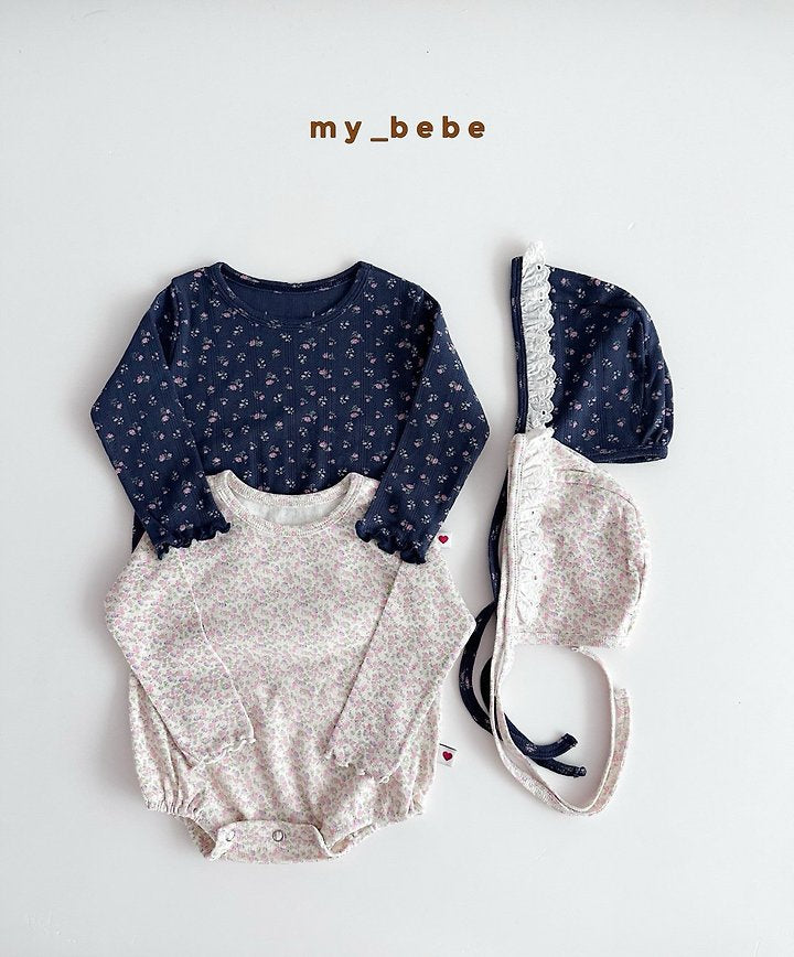 Little Foxx – Floral Suit Set (Bonnet Set)
