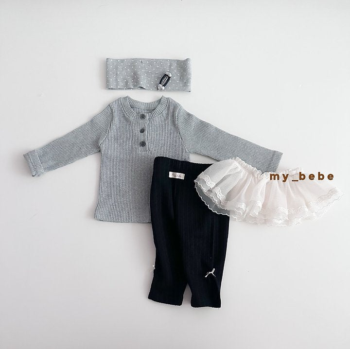 Little Foxx – Henley Long Sleeve Tee