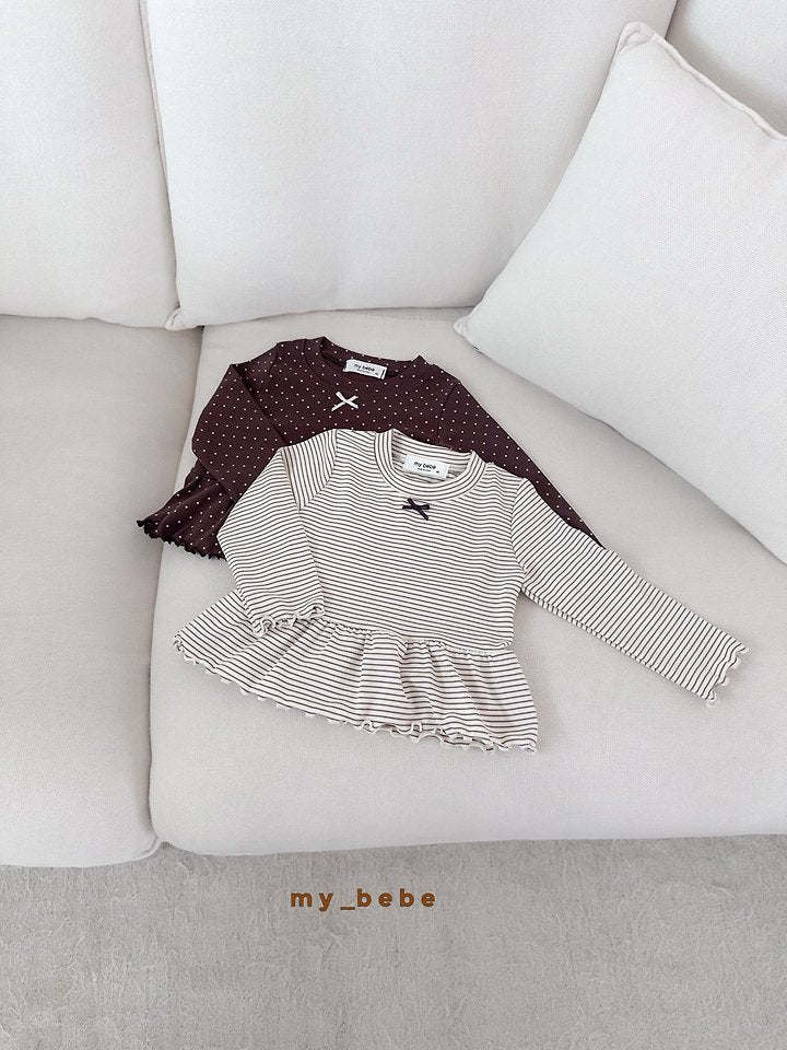 Little Foxx – Ruffle Ribbon Tee
