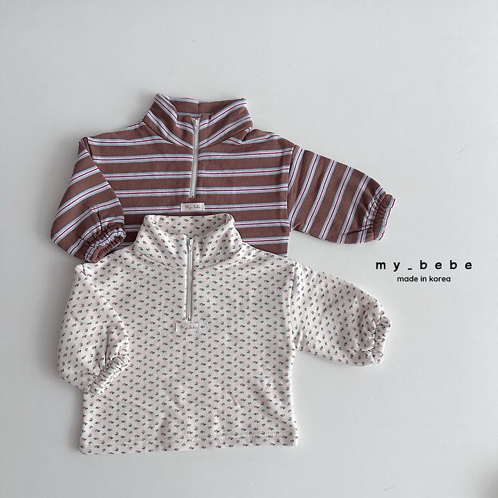 Little Foxx – French Terry Anorak Stripe Top