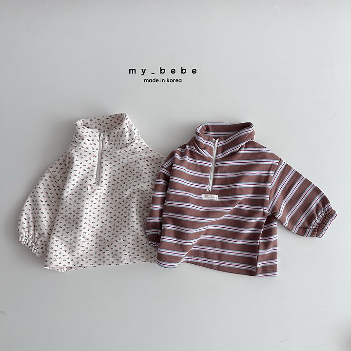 Little Foxx – French Terry Anorak Stripe Top