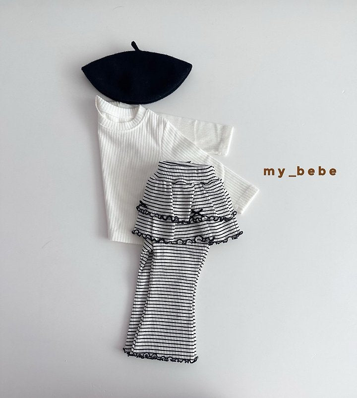 Little Foxx – Double Ribbon Tiered Pants