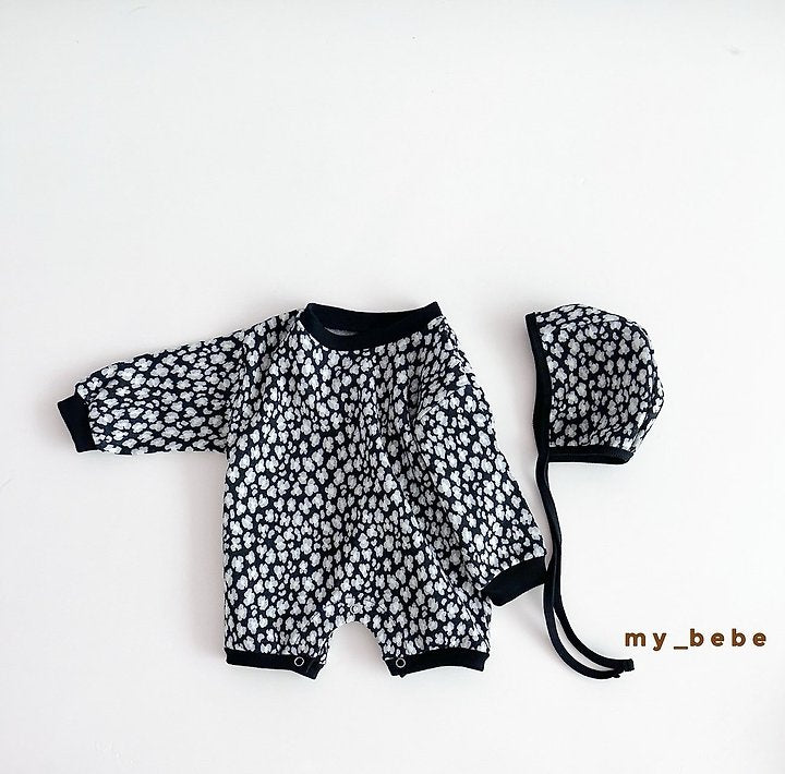 Little Foxx – Jacquard Bodysuit (Bonnet Set)