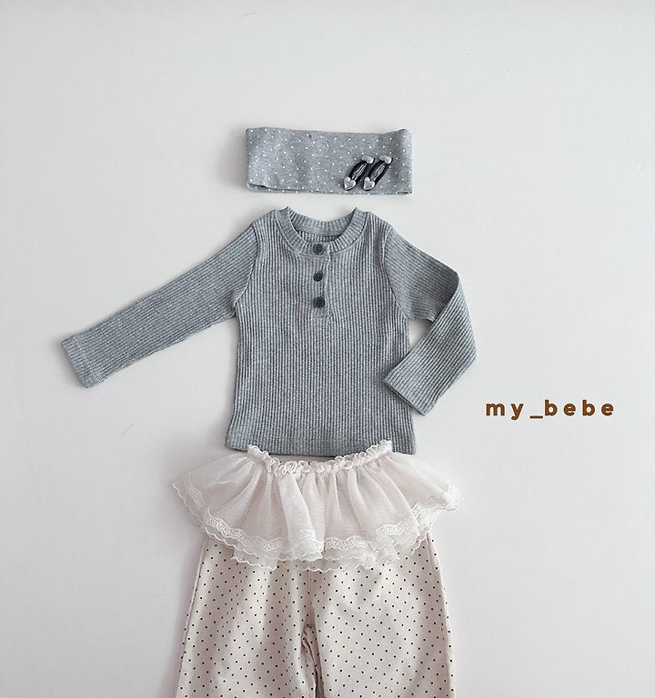 Little Foxx – Henley Long Sleeve Tee