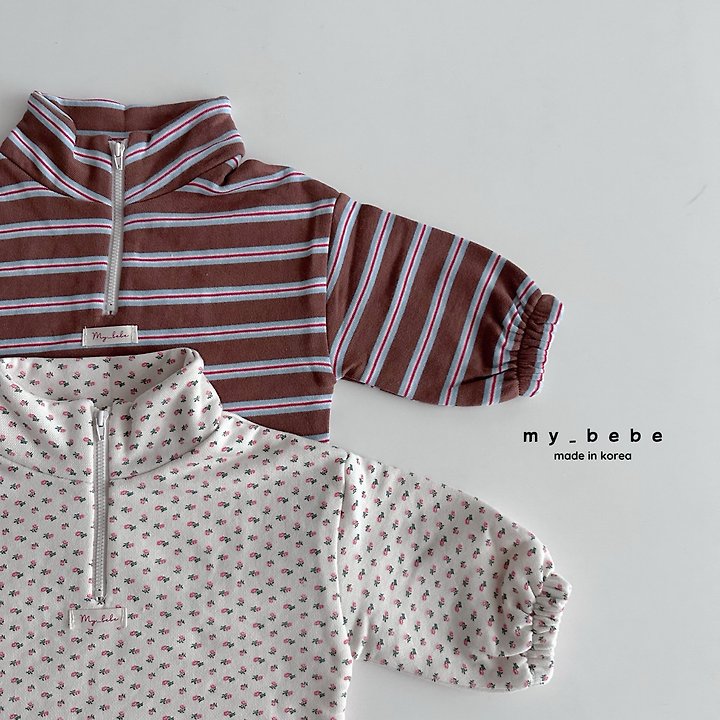 Little Foxx – French Terry Anorak Stripe Top