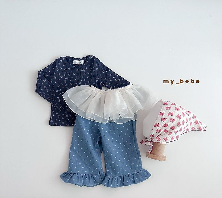 Little Foxx – Denim Frill Pants