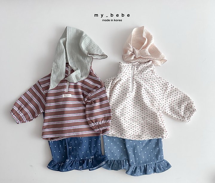 Little Foxx – French Terry Anorak Stripe Top