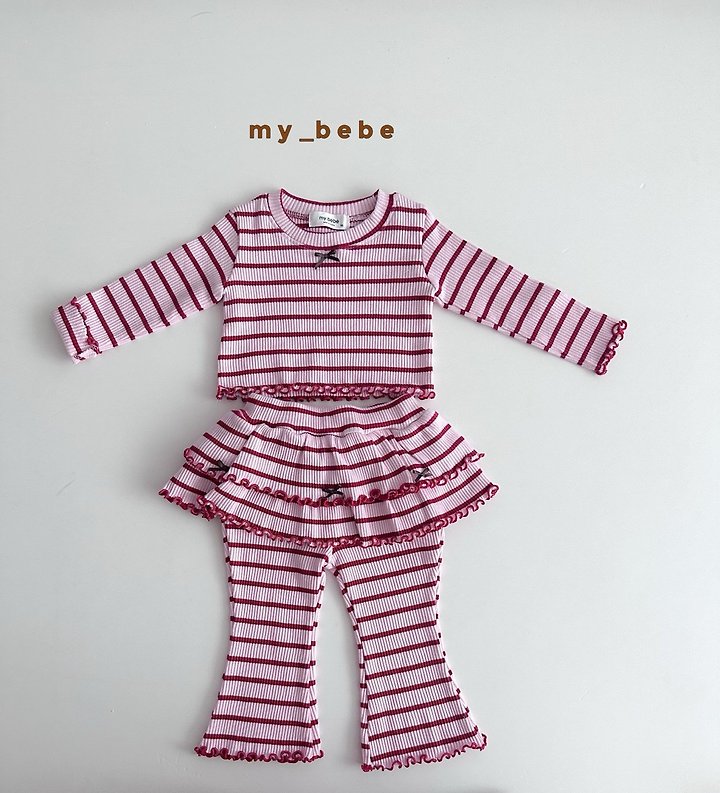 Little Foxx – Double Ribbon Tiered Pants