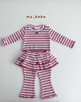 Little Foxx – Double Ribbon Tiered Pants