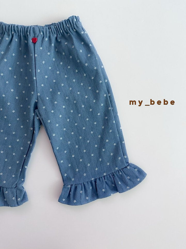 Little Foxx – Denim Frill Pants