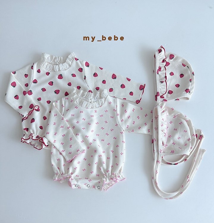 Little Foxx – Waffle Lace Suit (Bonnet Set)