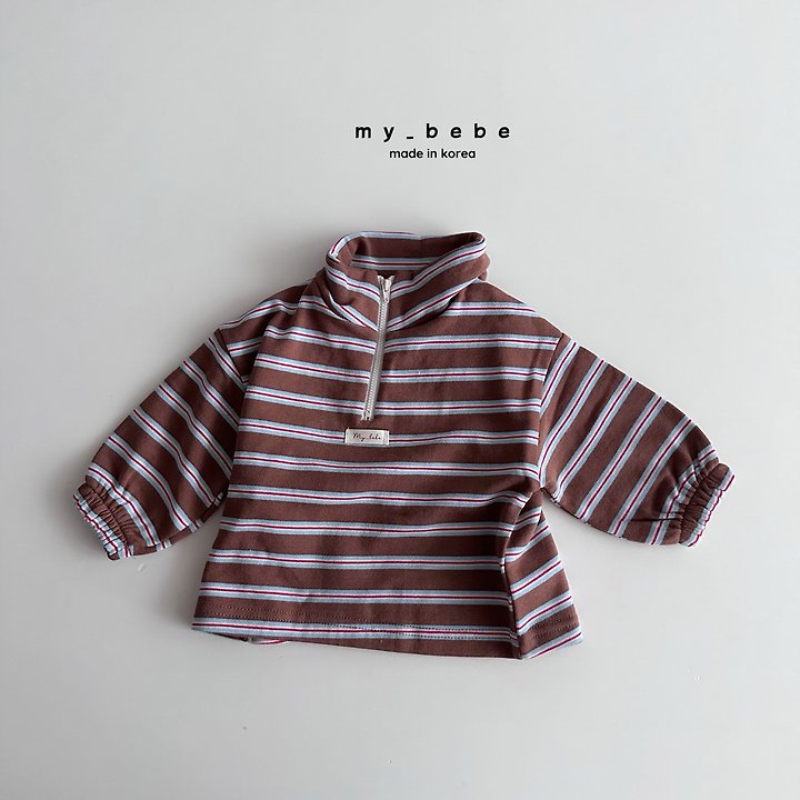 Little Foxx – French Terry Anorak Stripe Top