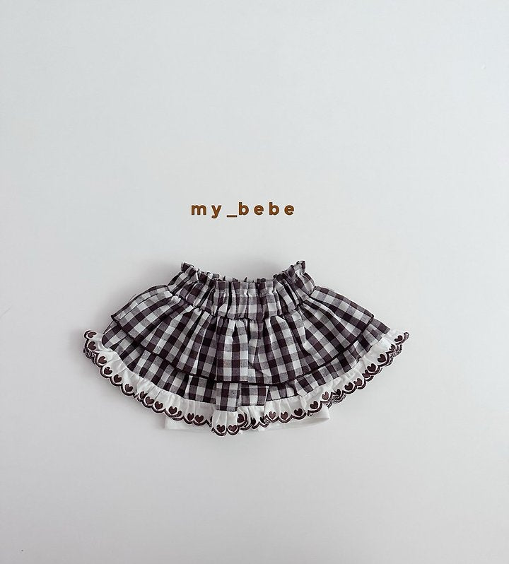 Little Foxx – Check Tiered Skirt