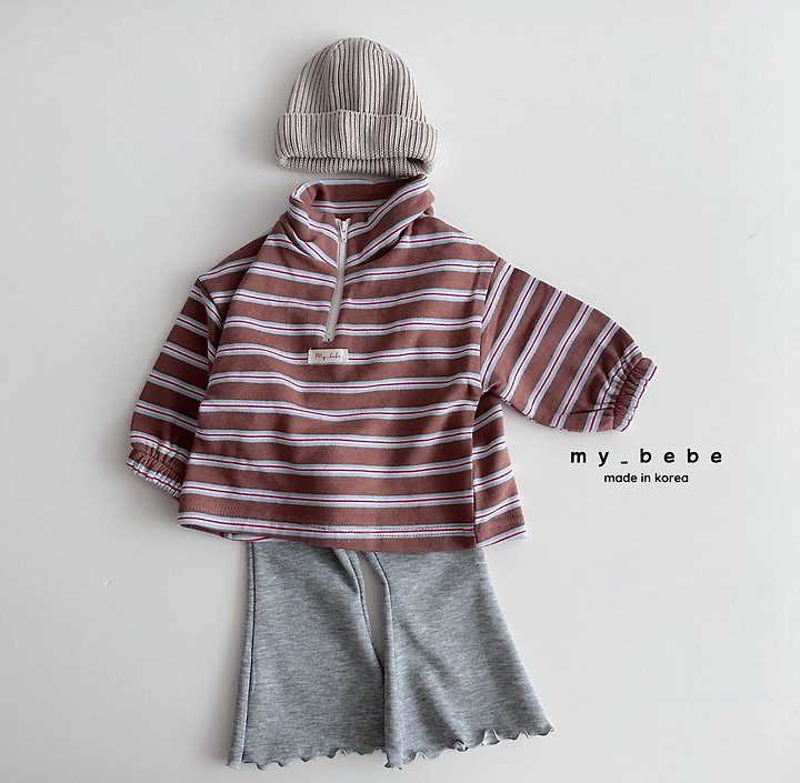 Little Foxx – French Terry Anorak Stripe Top