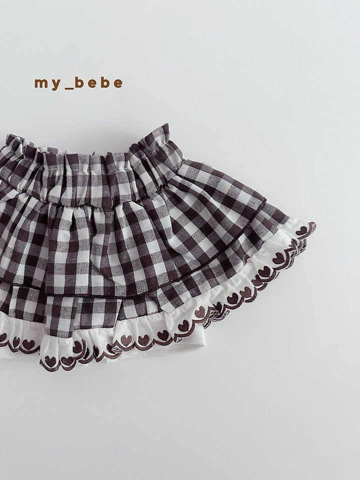 Little Foxx – Check Tiered Skirt