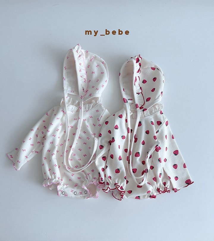 Little Foxx – Waffle Lace Suit (Bonnet Set)