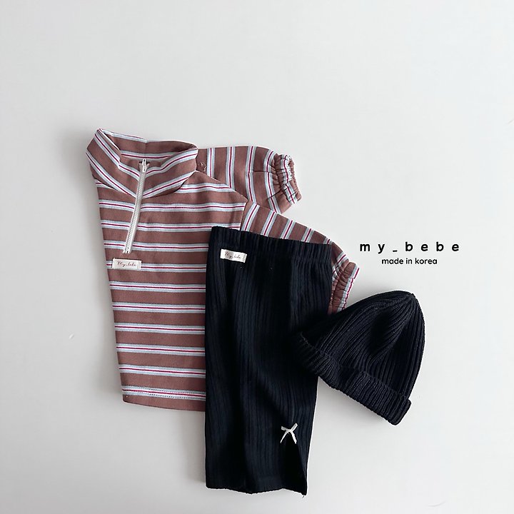 Little Foxx – French Terry Anorak Stripe Top