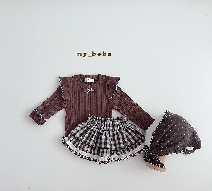 Little Foxx – Check Tiered Skirt