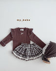 Little Foxx – Check Tiered Skirt