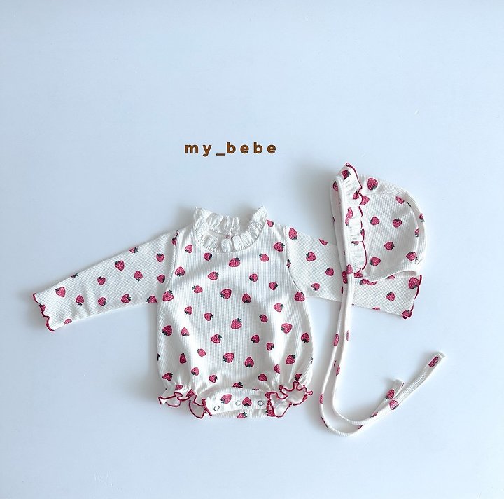 Little Foxx – Waffle Lace Suit (Bonnet Set)