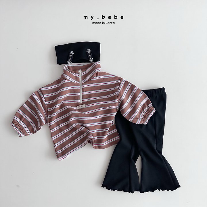 Little Foxx – French Terry Anorak Stripe Top