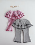 Little Foxx – Double Ribbon Tiered Pants