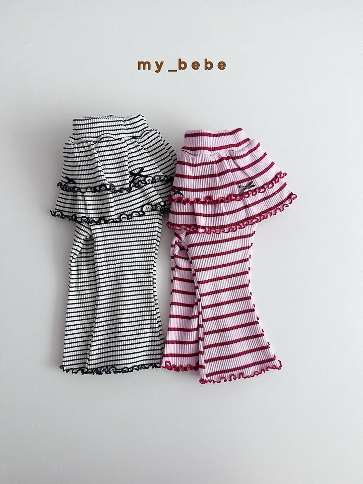 Little Foxx – Double Ribbon Tiered Pants