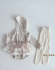 Little Foxx – Floral Suit Set (Bonnet Set)