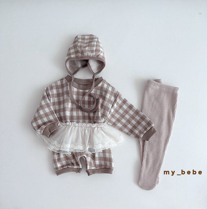 Little Foxx – Jacquard Bodysuit (Bonnet Set)