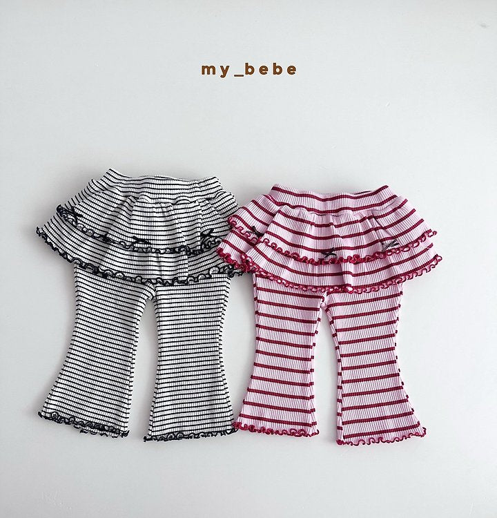 Little Foxx – Double Ribbon Tiered Pants