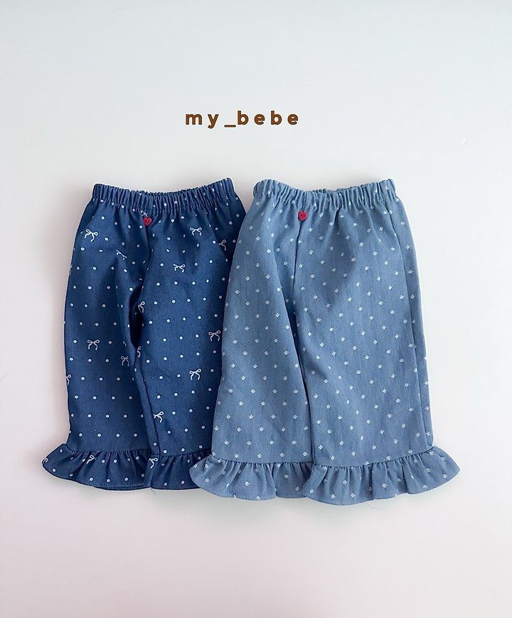 Little Foxx – Denim Frill Pants