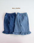 Little Foxx – Denim Frill Pants