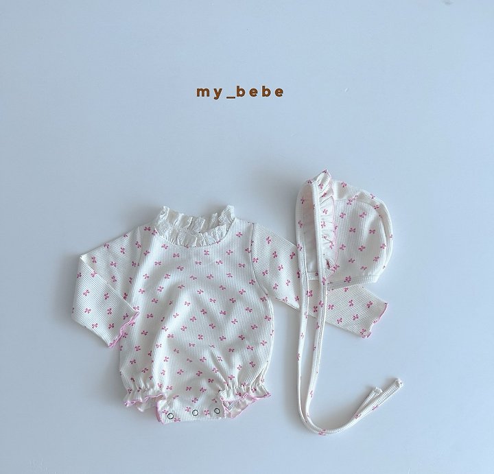 Little Foxx – Waffle Lace Suit (Bonnet Set)