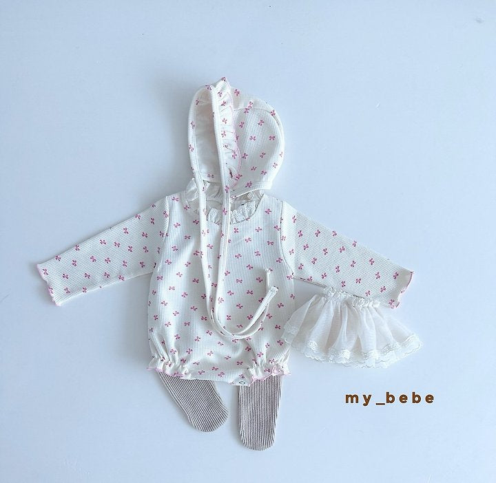 Little Foxx – Waffle Lace Suit (Bonnet Set)