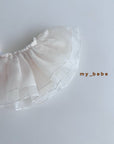 Little Foxx – Raw Denim Mesh Layered Skirt