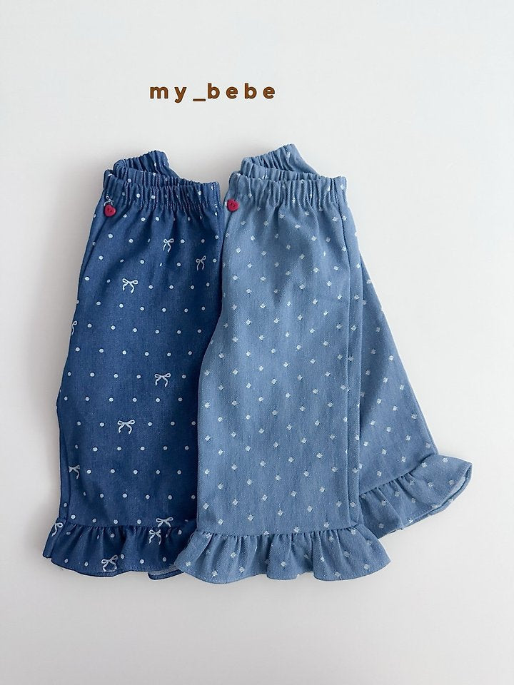 Little Foxx – Denim Frill Pants