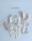 Little Foxx – Waffle Lace Suit (Bonnet Set)