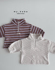 Little Foxx – French Terry Anorak Stripe Top