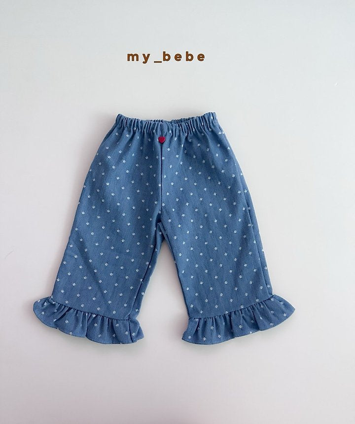 Little Foxx – Denim Frill Pants