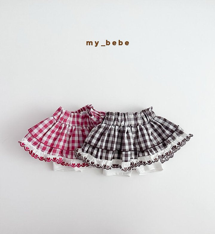 Little Foxx – Check Tiered Skirt