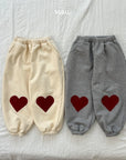 Little Foxx – Heart Patch Jogger Pants