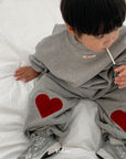 Little Foxx – Heart Patch Jogger Pants
