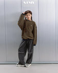 Little Foxx – Tori Striped Raglan Sweatshirt
